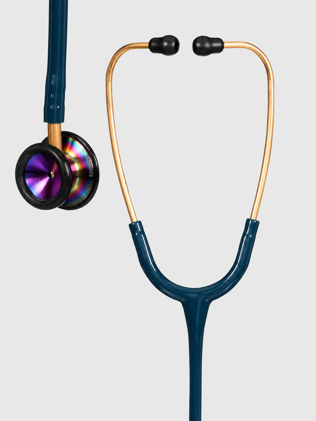 2153 Classic II pediatric stethoscope Rainbow finish Caribbean blue